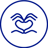 Icon of hands forming heart