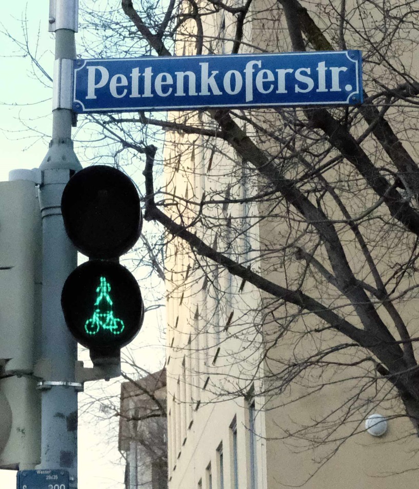 The Pettenkofer Street in Munich
